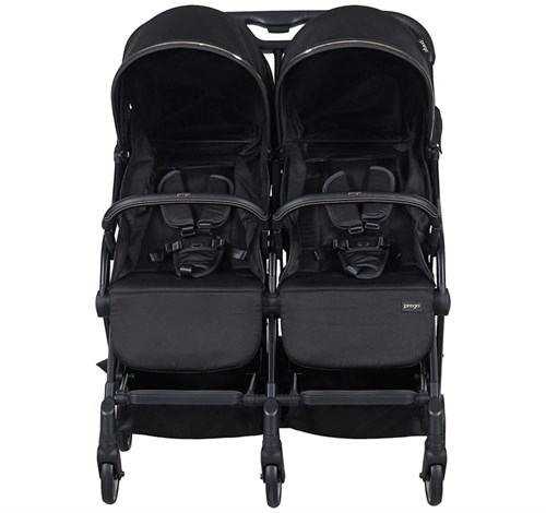 Prego London İkiz Bebek Arabası Siyah 2236