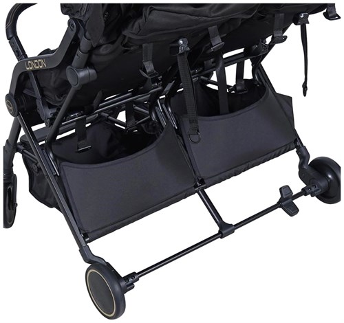 Prego London İkiz Bebek Arabası Siyah 2236