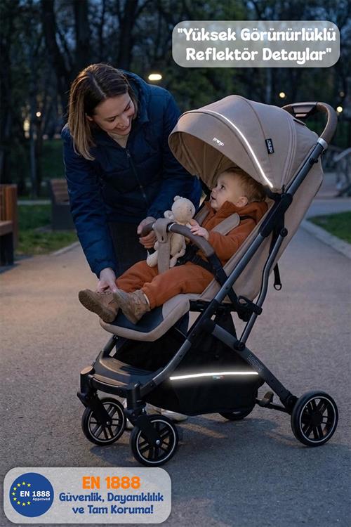 Prego Lotus Pro Kabin Boy Bebek Arabası Siyah 2453