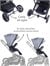 Prego Maybach İ-Size UV Tenteli Bebek Arabası Gri 2405