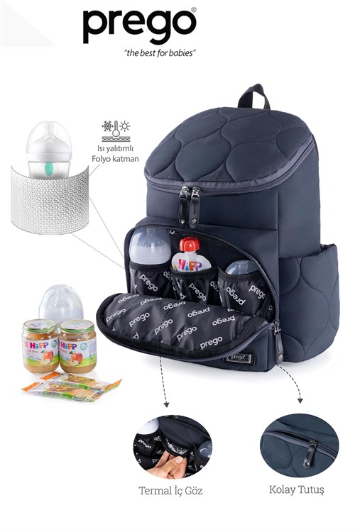 Prego Montana Bebek Bakım Çantası Gri 3084