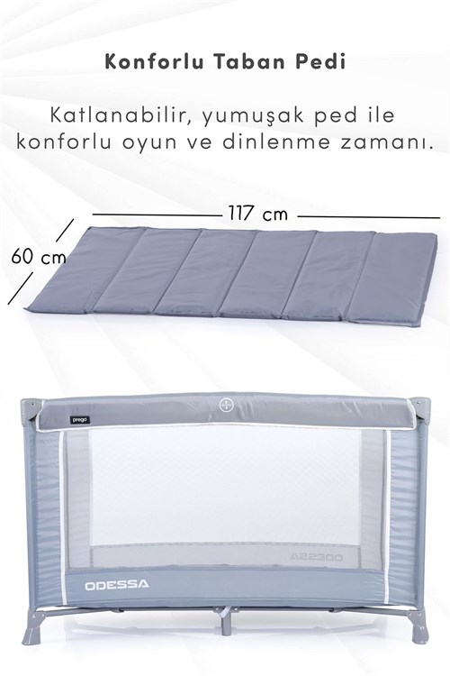 Prego Odessa Oyun Parkı Gri 60*120 Cm 8064