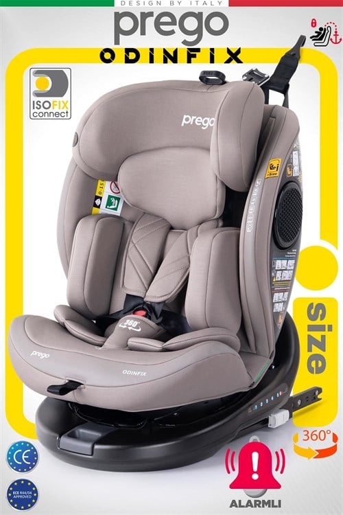 Prego Odinfix Alarmlı I-Size Oto Koltuğu Bej 4100