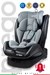 Prego Profix Pro Signal 360 Derece Dönebilen 0-36 Kg Isofixli Oto Koltuğu Gri 4093