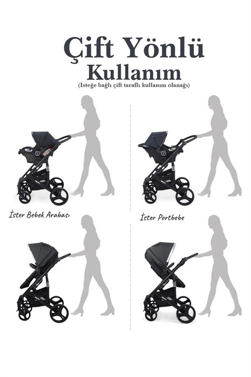 Prego Range Travel Sistem Bebek Arabası 2093 Siyah