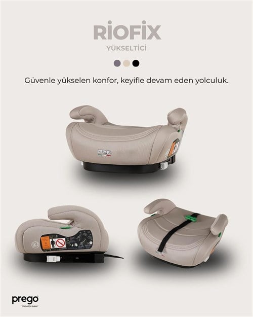 Prego Riofix Yükseltici Oto Koltuğu Bej 4052
