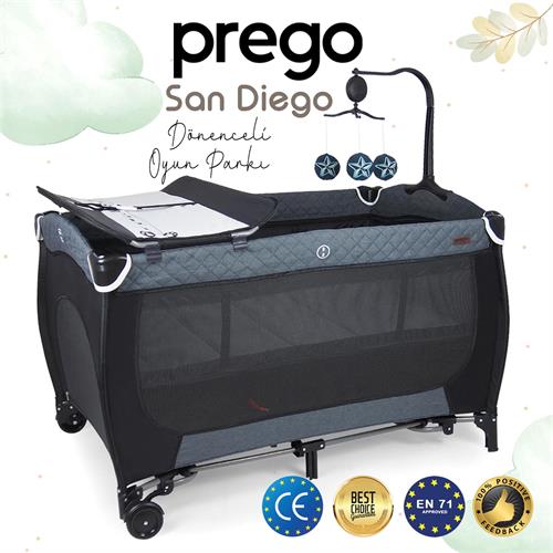 Prego San Diego Plus Oyun Parkı 70*120 Cm 8029 Füme