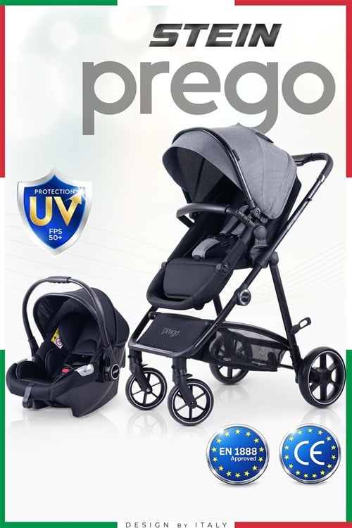 Prego Stein Portbebeli Travel Bebek Arabası Gri 2097