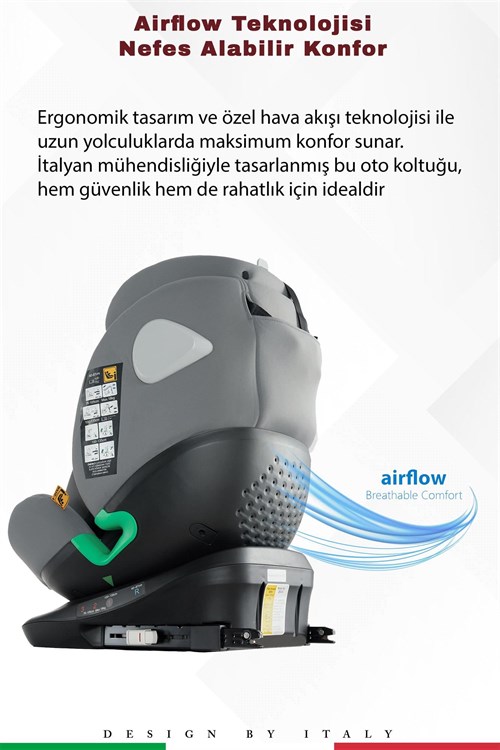 Prego Tronfix Isize Oto Koltuğu Gri Q9004