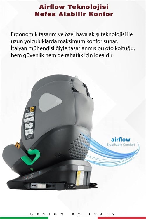 Prego Tronfix Isize Oto Koltuğu Gri Q9004
