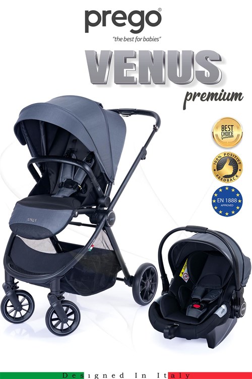 Prego Venüs Premium Travel Sistem Bebek Arabası Gri 2029