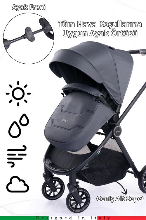 Prego Venüs Premium Travel Sistem Bebek Arabası Gri 2029