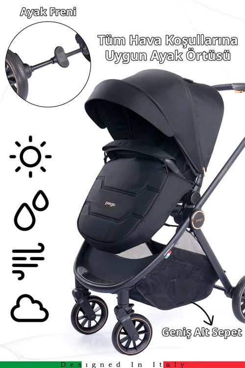 Prego Venüs Premium Travel Sistem Bebek Arabası Siyah 2029