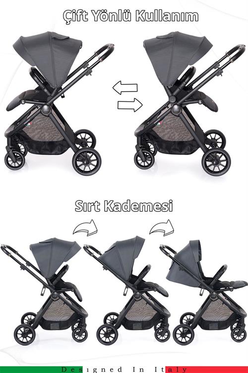 Prego Venüs Premium Travel Sistem Bebek Arabası Gri 2029