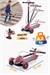 Prego Veyron Bluetoothlu Müzikli Işıklı Çocuk Scooter Kırmızı  K-660