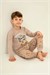 RolyPoly Erkek Çocuk Baskılı Pijama Takımı Bej RP3874-3