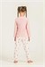 RolyPoly Kız Çocuk Baskılı Pijama Takımı Pembe RP3911-3
