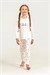 RolyPoly Kız Çocuk Baskılı Pijama Takımı Beyaz  RP3912-3