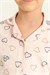 RolyPoly Kız Çocuk Gömlek Pijama Takımı Pudra RP3903-3