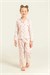 RolyPoly Kız Çocuk Gömlek Pijama Takımı Pudra RP3903-3