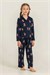 RolyPoly Kız Çocuk Winter Bear Gömlek Pijama Takımı Lacivert RP3919-3