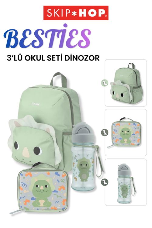 Skip Hop Besties 3lü Okul Seti Dinozor