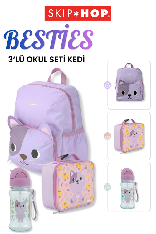 Skip Hop Besties 3lü Okul Seti Kedi
