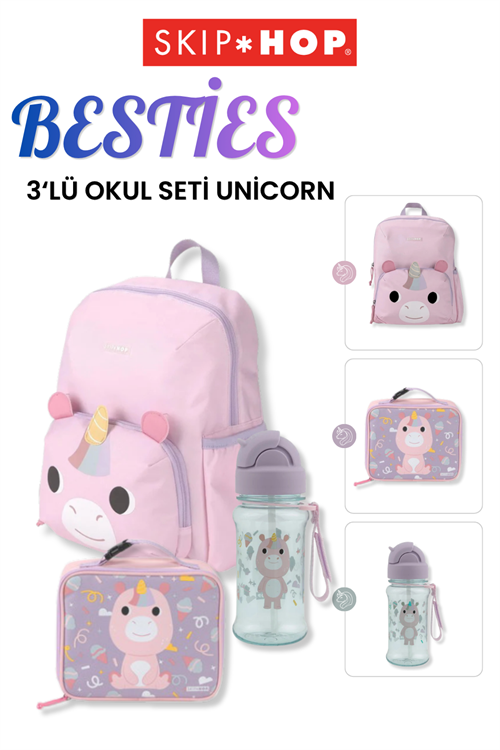 Skip Hop Besties 3lü Okul Seti Unicorn