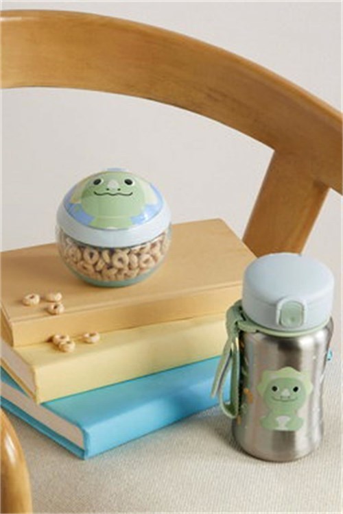 Skip Hop Besties Squad Pipetli Paslanmaz Çelik Suluk Dinozor 9U613510