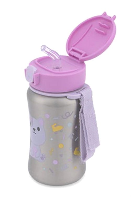 Skip Hop Besties Squad Pipetli Paslanmaz Çelik Suluk Kedi 9U613310