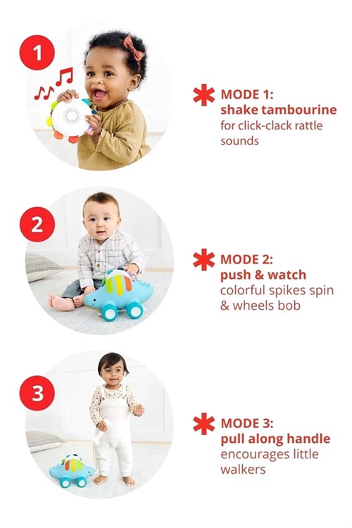 Skip Hop Explore & More Dinosaur 31 Arada Müzikli Çekmeli Oyuncak 9Q691310