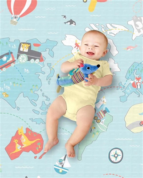 Skip Hop Harita Desenli Çift Taraflı Oyun Halısı 243103