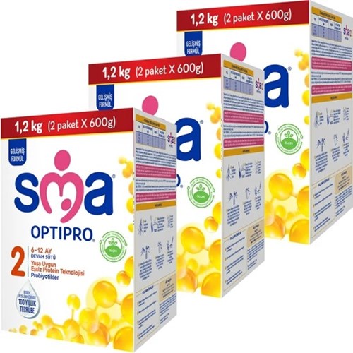 SMA Optipro 2 Probiyotik Devam Sütü 1200 gr 2 Adet - Minimoda