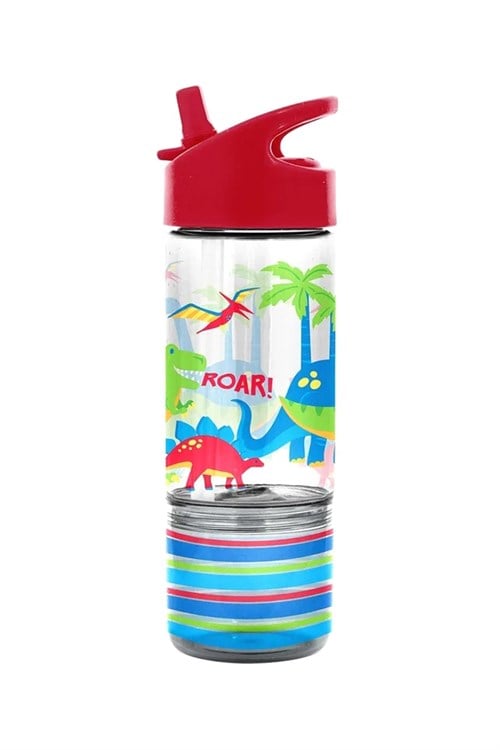 Stephen Joseph Atıştırmalık Bölmeli Pipetli Suluk 300 ML Dinozor SJ115359