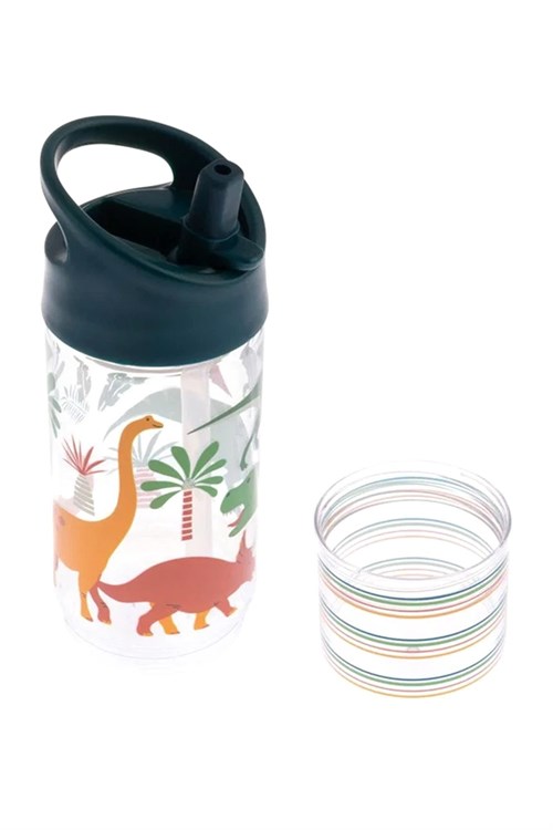 Stephen Joseph Atıştırmalık Bölmeli Pipetli Suluk 350 ML Dinozor SJ115359B