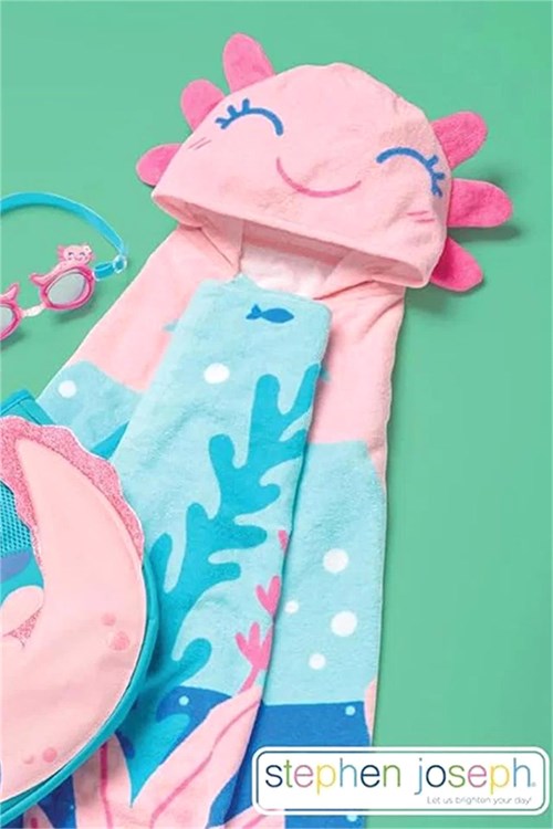 Stephen Joseph Kız Çocuk Plaj Havlusu Axolotl Pembe SJ100483