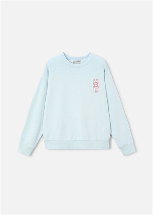 The Boston Kids Erkek Çocuk Baskılı Sweatshirt Mavi 6420