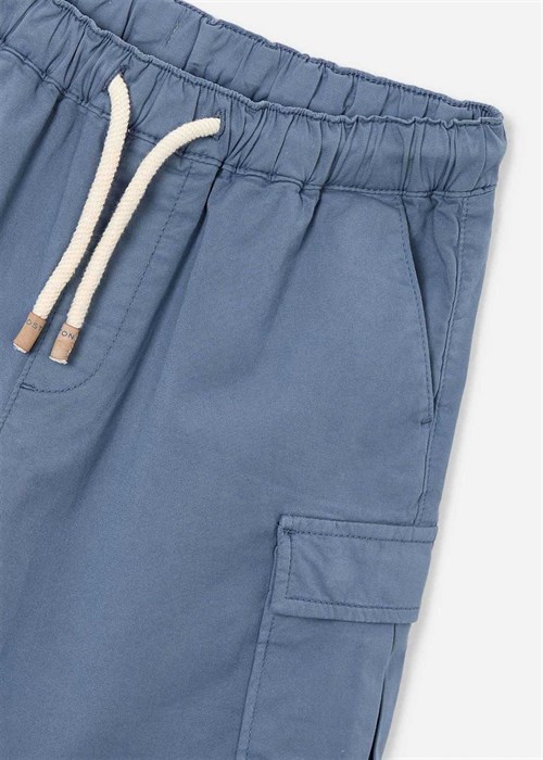 The Boston Kids Erkek Çocuk Chino Kargo Şort Mavi 6226