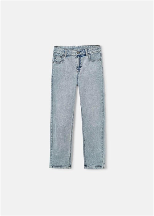 The Boston Kids Erkek Çocuk Geniş Paçalı Kot Pantolon Mavi 6575