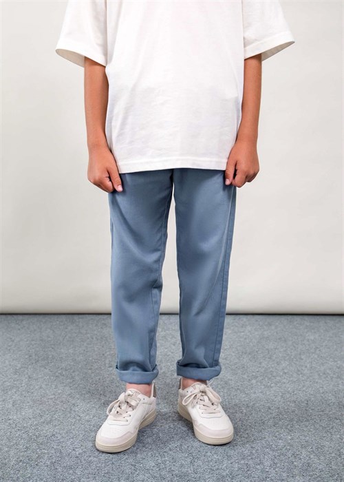 The Boston Kids Erkek Çocuk Keten Pantolon Mavi 6572