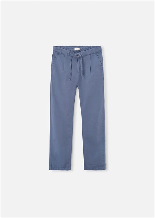 The Boston Kids Erkek Çocuk Keten Pantolon Mavi 6572