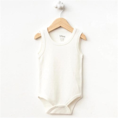 Tiffany Baby Bebek Basic Theme Jakarlı Atlet Badi Ekru 36028