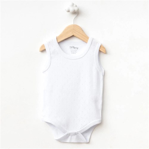 Tiffany Baby Bebek Basic Theme Jakarlı Atlet Badi Beyaz 36028