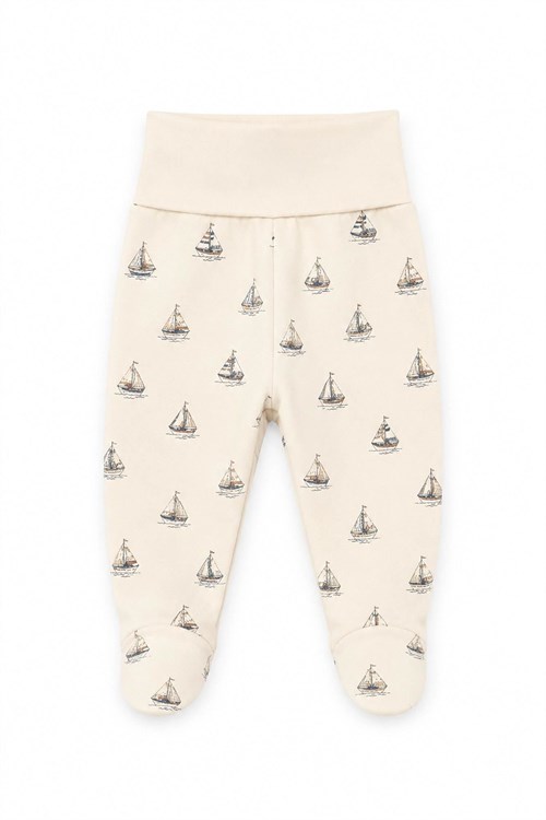 Tiffany Baby Bebek Krooboy Organik Theme Patikli Alt Krem 14007