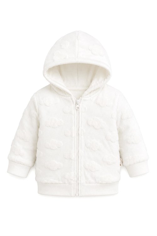 Tiffany Baby Bebek Puffy Cloudy Theme Kapüşonlu Ceket Krem 30027