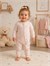 Tiffany Baby Kız Bebek Puffy Love Theme Fermuarlı Tulum Pudra 31033
