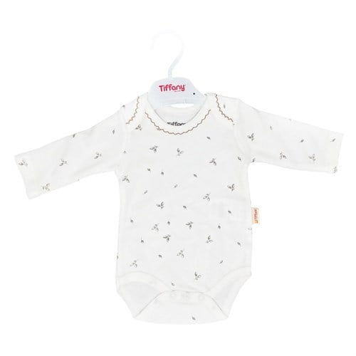 Tiffany Bebek Olive Branch Theme Uzun Kollu Zıbın Ekru 46011