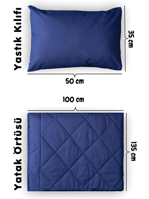 Tiffany Conform Kapitoneli Bebek Yatak Örtüsü Lacivert 971070