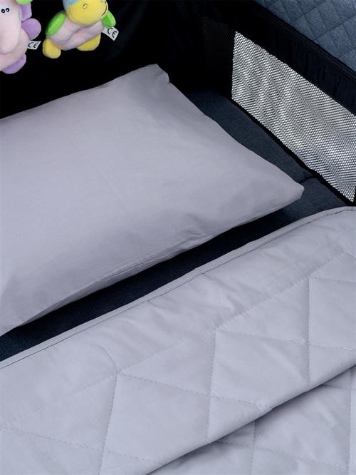 Tiffany Conform Kapitoneli Bebek Yatak Örtüsü Gri 971040