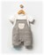 Tongs Baby Erkek Bebek Clear Salopet Tişört Takım Gri 5872